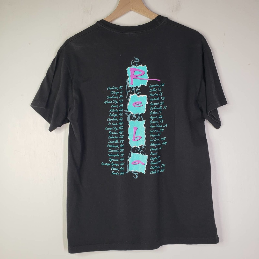 Vintage Reba McEntire Concert Tee 90s Black L Single Stitch - Picture 6 of 8